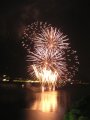 fuochi d'artificio sul lago