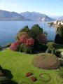 il giardino della villa visto dall'alto